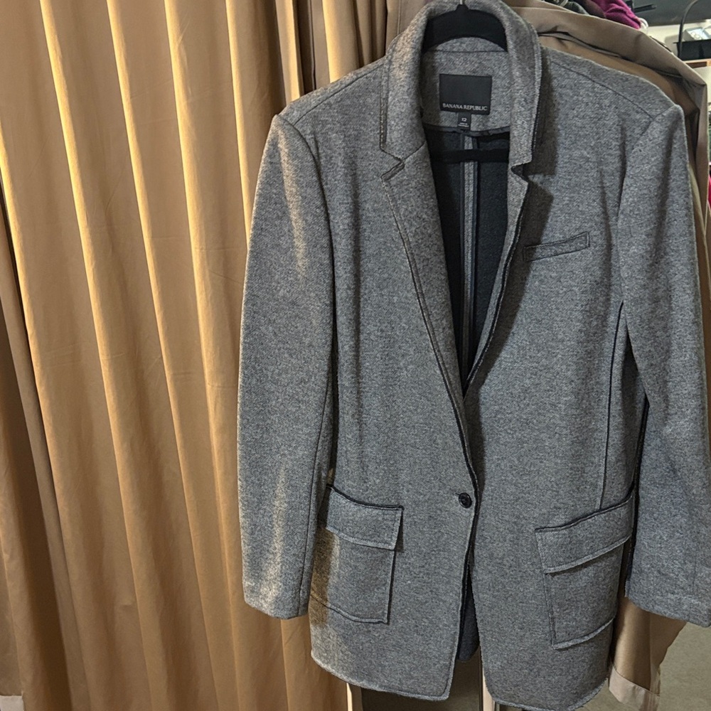 Banana Republic Charcoal Coat, 12